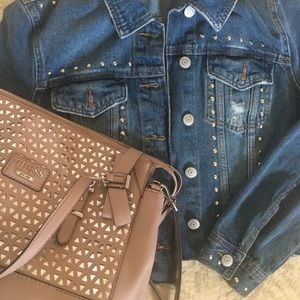 Studded jean jacket